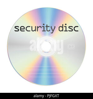 Ein Bild von einem security Compact Disc Stockfoto