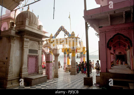 Blick auf vishram Ghat ist eine Badewanne und Anbetung in Mathura Uttar Pradesh Indien Asien, Südostasien Stockfoto