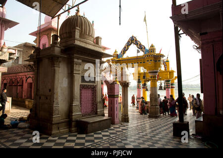 Blick auf vishram Ghat ist eine Badewanne und Anbetung in Mathura Uttar Pradesh Indien Asien, Südostasien Stockfoto