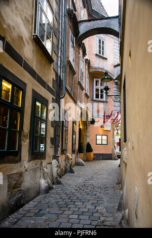 Griechengasse in Wien, Österreich. Stockfoto