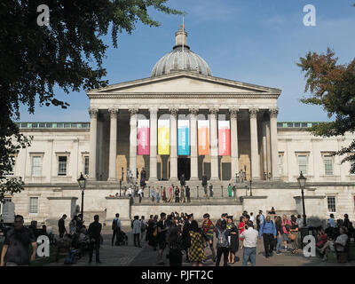 Ansicht des UCL Hauptgebäude am University College London während einen Tag der offenen Tür. Stockfoto