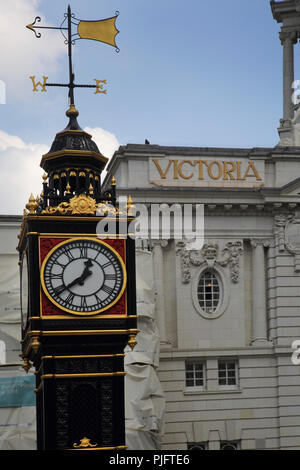 Victoria Westminster London England wenig Ben Clock Tower Stockfoto