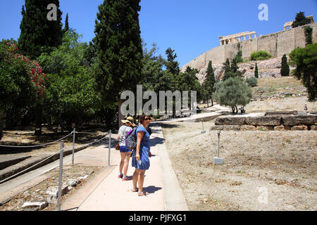 Akropolis Athen Parthenon Stockfoto