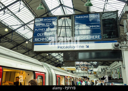 Der Earl's Court U-Bahnstation Earl's Court Road, Kensington, London, SW5, UK Stockfoto