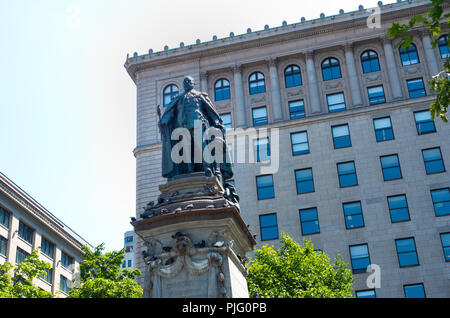 Die Statue von König Edward VII. in Montreal, QC, Kanada Stockfoto