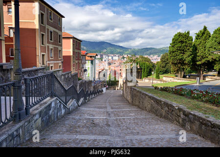 Calzadas de Mallona Mallona (Pflaster), Bilbao, Vizcaya, Baskenland, Euskadi, Euskal Herria, Spanien, Europa Stockfoto