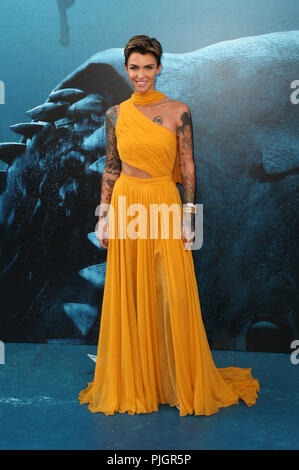 Warner Bros. Bilder und Schwerkraft Bilder 'Premiere der "Meg" Mit: Ruby Rose Wo: Hollywood, California, United States Wann: 07 Aug 2018 Quelle: FayesVision/WENN.com Stockfoto