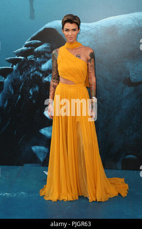 Warner Bros. Bilder und Schwerkraft Bilder 'Premiere der "Meg" Mit: Ruby Rose Wo: Hollywood, California, United States Wann: 07 Aug 2018 Quelle: FayesVision/WENN.com Stockfoto