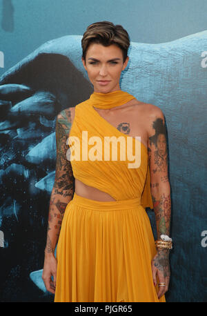 Warner Bros. Bilder und Schwerkraft Bilder 'Premiere der "Meg" Mit: Ruby Rose Wo: Hollywood, California, United States Wann: 07 Aug 2018 Quelle: FayesVision/WENN.com Stockfoto