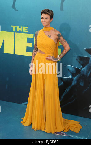 Warner Bros. Bilder und Schwerkraft Bilder 'Premiere der "Meg" Mit: Ruby Rose Wo: Hollywood, California, United States Wann: 07 Aug 2018 Quelle: FayesVision/WENN.com Stockfoto