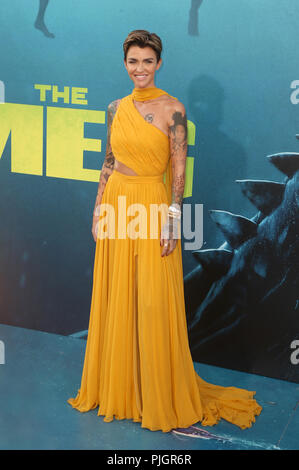 Warner Bros. Bilder und Schwerkraft Bilder 'Premiere der "Meg" Mit: Ruby Rose Wo: Hollywood, California, United States Wann: 07 Aug 2018 Quelle: FayesVision/WENN.com Stockfoto
