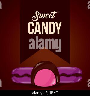 Süßigkeiten Karte Stock Vektor