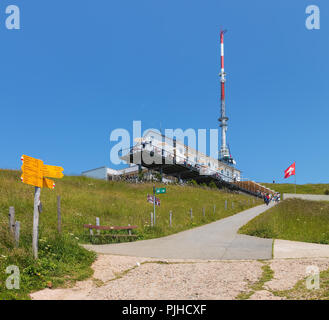 Blick auf die Spitze des Mt. Rigi, Schweiz Stockfoto