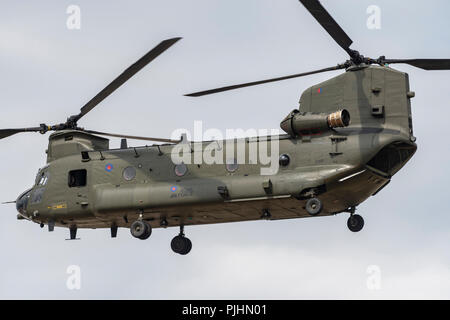 RAF Chinook Hubschrauber der RIAT 2018, RAF Fairford, England Stockfoto