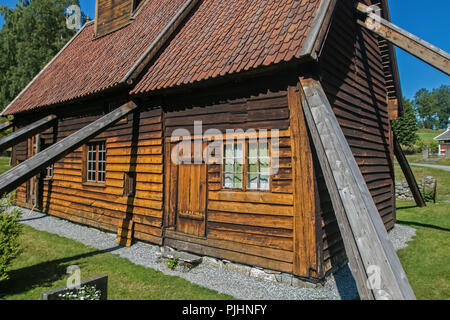 Rodven Stabkirche, Norwegen. Stockfoto