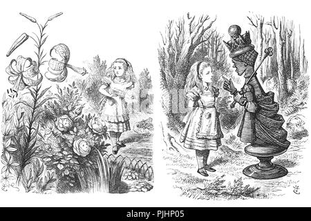 John tenniel Abbildung Stockfoto