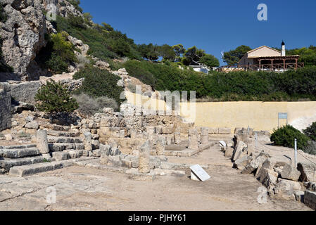 Die archäologische Stätte von Heraion in Korinth, Griechenland