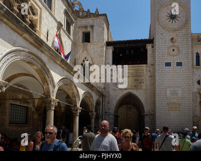 Dubrovnik, Kroatien - Juli 06, 2018: Blick auf die Altstadt von Dubrovnik, Kroatien Stockfoto