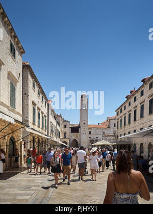 Dubrovnik, Kroatien - Juli 06, 2018: Blick auf die Altstadt von Dubrovnik, Kroatien Stockfoto