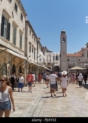 Dubrovnik, Kroatien - Juli 06, 2018: Blick auf die Altstadt von Dubrovnik, Kroatien Stockfoto