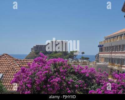 Dubrovnik, Kroatien - Juli 06, 2018: Blick auf die Altstadt von Dubrovnik und King's Landing, Kroatien Stockfoto