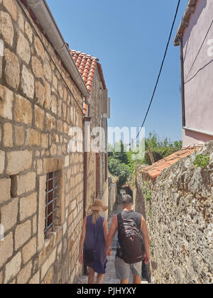 Dubrovnik, Kroatien - Juli 06, 2018: Blick auf die Altstadt von Dubrovnik, Kroatien Stockfoto