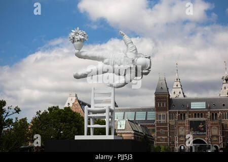 Europa Amsterdam Frühling Museum Astronaut / 2018 Stockfoto