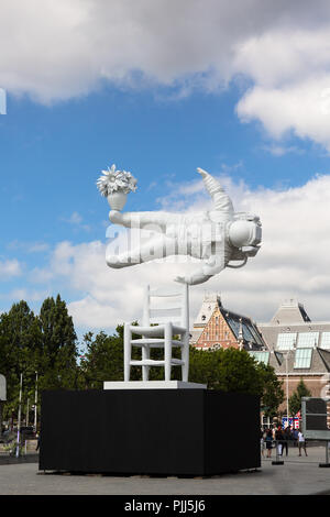 Europa Amsterdam Frühling Museum Astronaut / 2018 Stockfoto