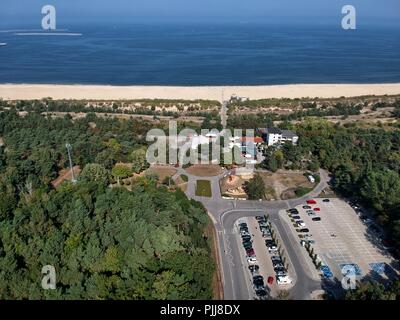 Danzig Stogi Strand von oben Stockfoto
