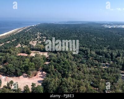 Danzig Stogi Strand von oben Stockfoto