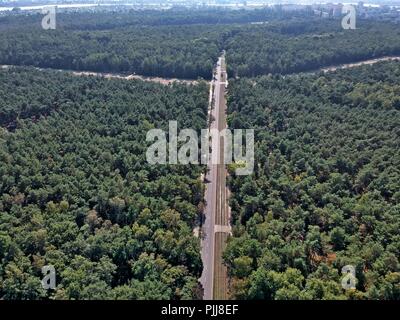 Danzig Stogi Strand von oben Stockfoto