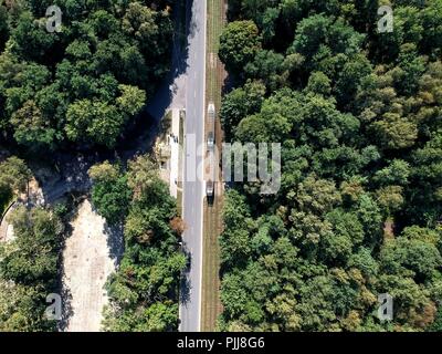 Danzig Stogi Strand von oben Stockfoto