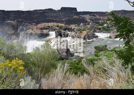 Die Shoshone Falls, Idaho Sommer Stockfoto