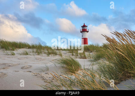 Leuchtturm List-Ost auf der Insel Sylt, Deutschland Stockfoto