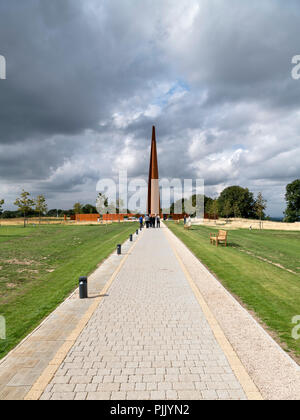 Die Turmspitze Denkmal an der Internationalen Bomber Command Center, canwick Hill, Lincoln, England, Großbritannien Stockfoto
