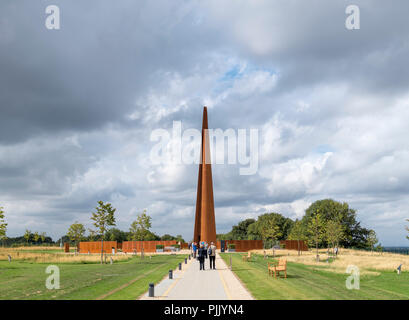 Die Turmspitze Denkmal an der Internationalen Bomber Command Center, canwick Hill, Lincoln, England, Großbritannien Stockfoto