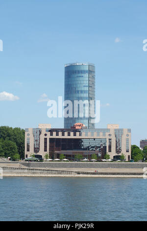 Köln Triangle und Hotel Hyatt Regency, Deutz, Köln, Nordrhein-Westfalen, Deutschland, Europa Stockfoto