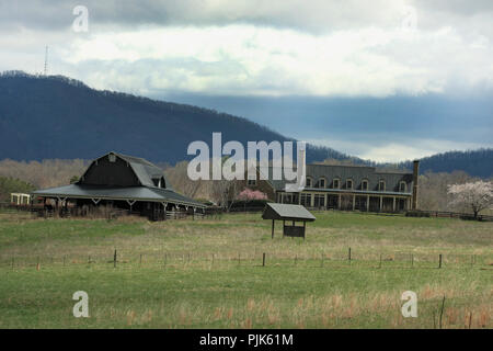 Bauernhaus im ländlichen Virginia, USA Stockfoto