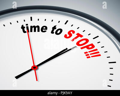 Ein Bild einer schönen Uhr mit der Zeit zu stoppen Stockfoto