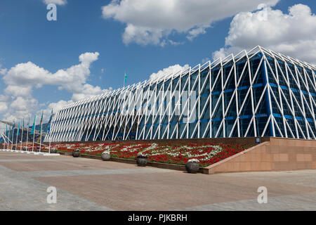 Astana, Kasachstan, 3. August 2018: Der Palast der Unabhängigkeit Gebäude in Astana, der Hauptstadt von Kasachstan Stockfoto