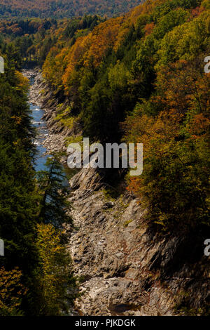 Der granitschlucht Quechee Gorge Stockfoto