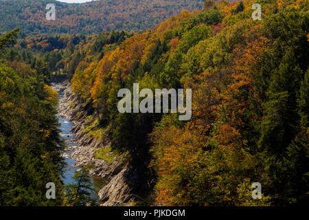 Der granitschlucht Quechee Gorge Stockfoto