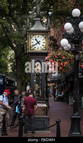 Gastown Dampfuhr, Vancouver Stockfoto