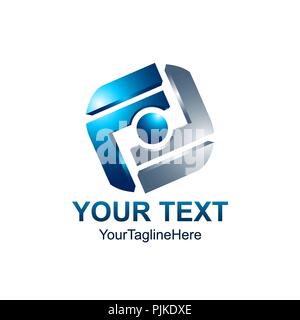 3D-Stil, abstrakte Logo ähnelt Buchstaben F Alphabet erste Logo Vorlage Stock Vektor
