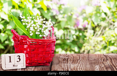 Maiglöckchen für Muttertag, 13. Mai Stockfoto