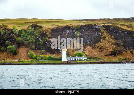 Tobermory Leuchtturm auf der Insel Mull Stockfoto