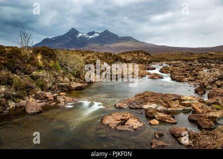 Sligachan Wasserfälle, Isle of Skye Stockfoto