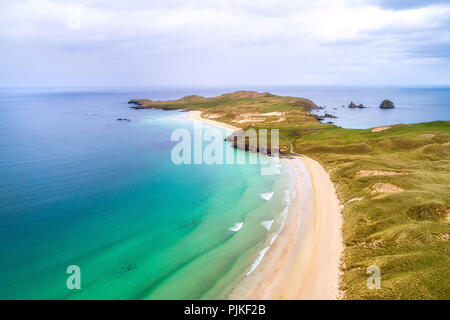 Der Strand der Halbinsel Balnakeil Stockfoto