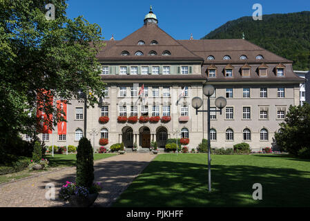 Verwaltungsgebäude der Rhätischen Bahn, Chur, Graubünden, Schweiz Stockfoto