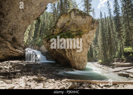 Johnston Canyon, Banff Nationalpark, Alberta, Kanada Stockfoto